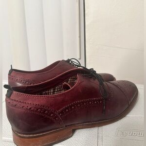 Burgundy Base London Shoes size 12